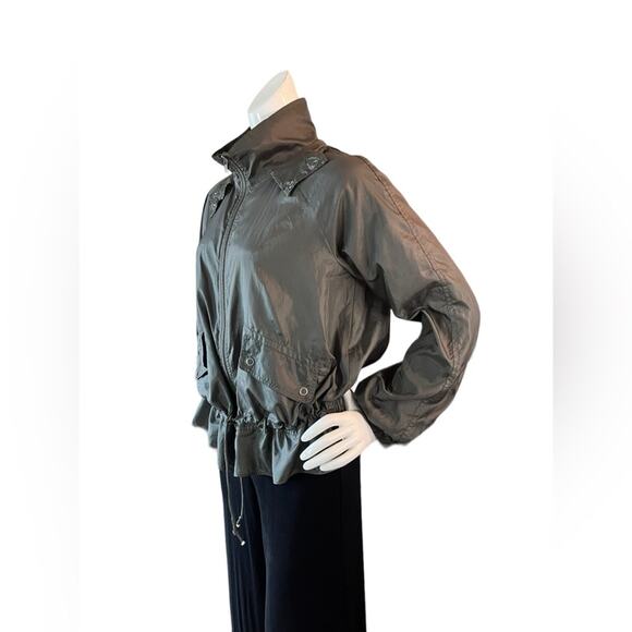 FREE PEOPLE EUC Green Light Weight Open Jacket with an attached hood size Medium - Picture 12 of 12